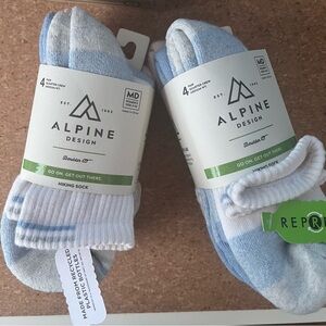 2 packs Alpine Design Women’s Hiking Sock Shoe Size 5-10